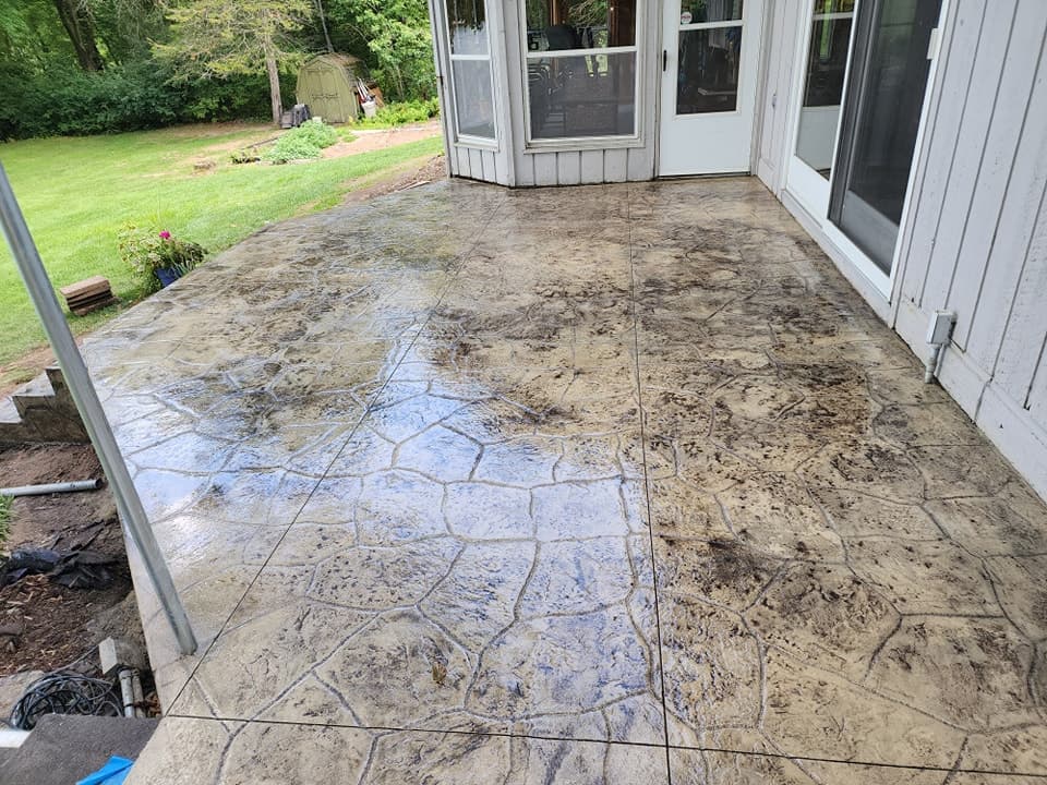 Flagstone Stamped Patio